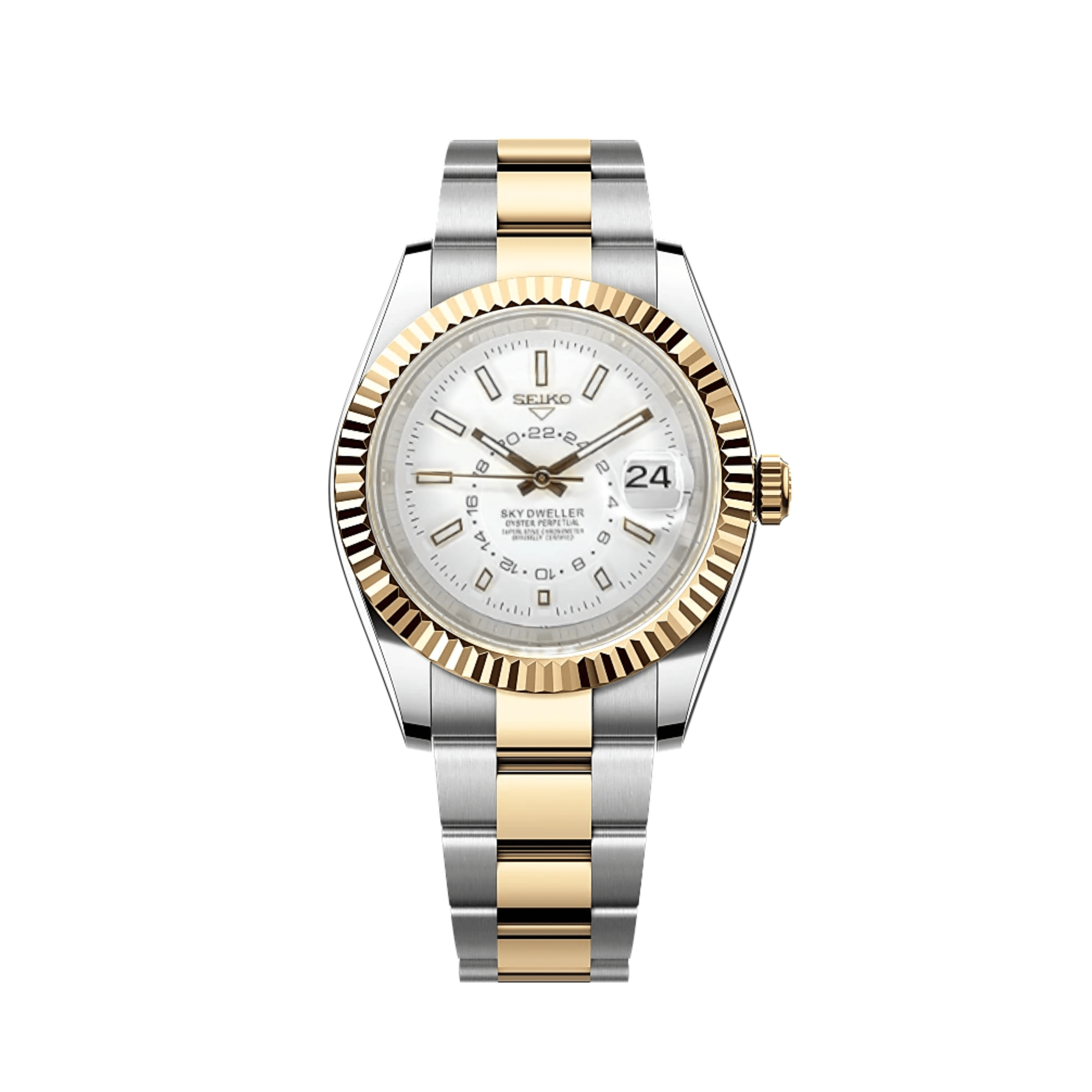 SeikoDweller Twotone White