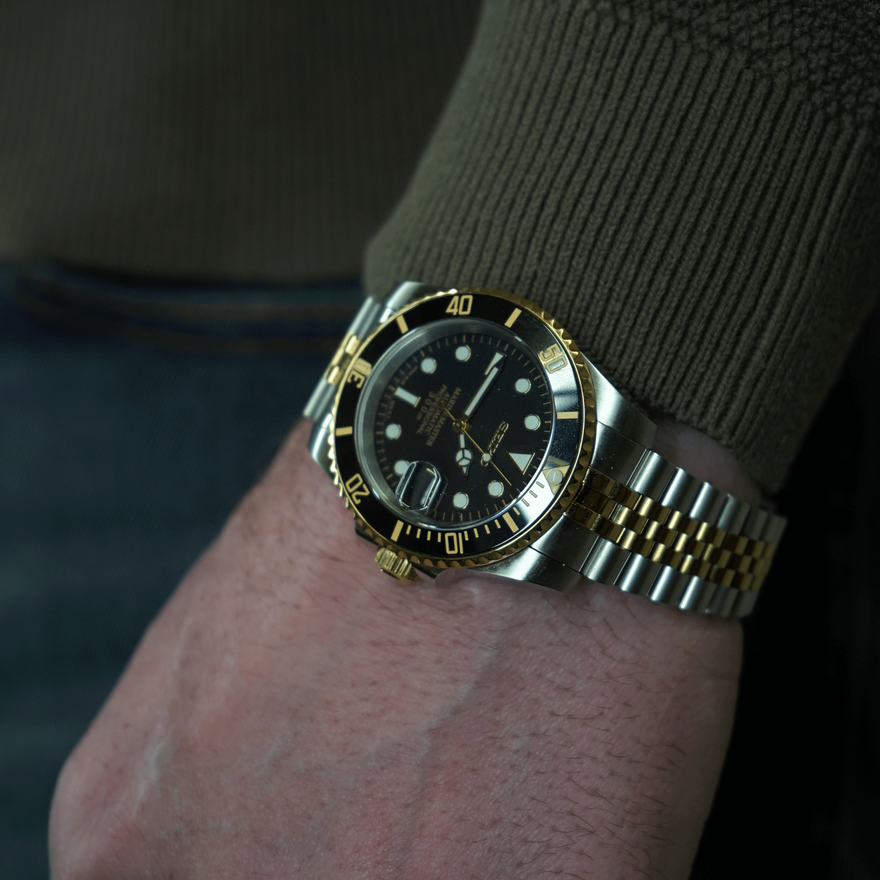Seikomariner Black Twotone