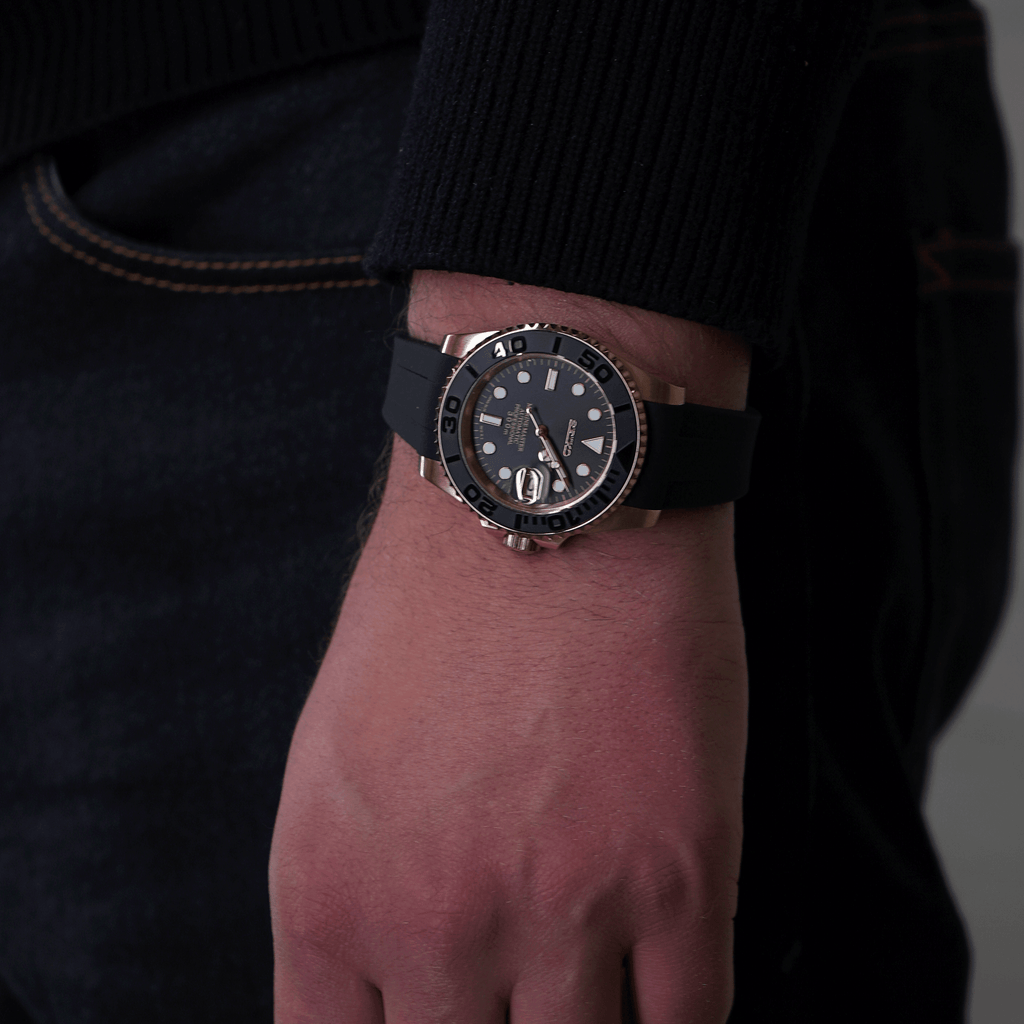 Seikomariner Rosegold Rubber