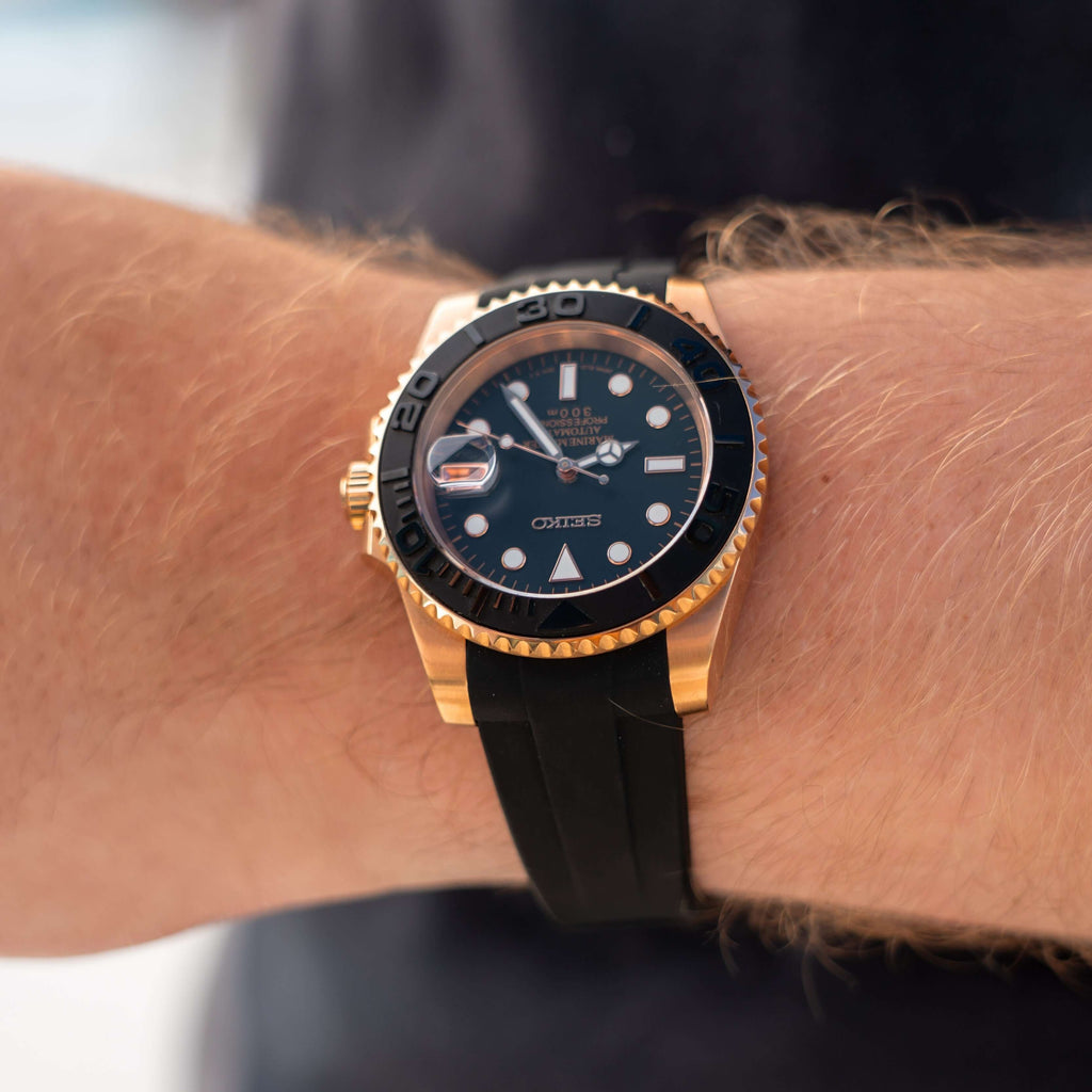 Seikomariner Rosegold Rubber