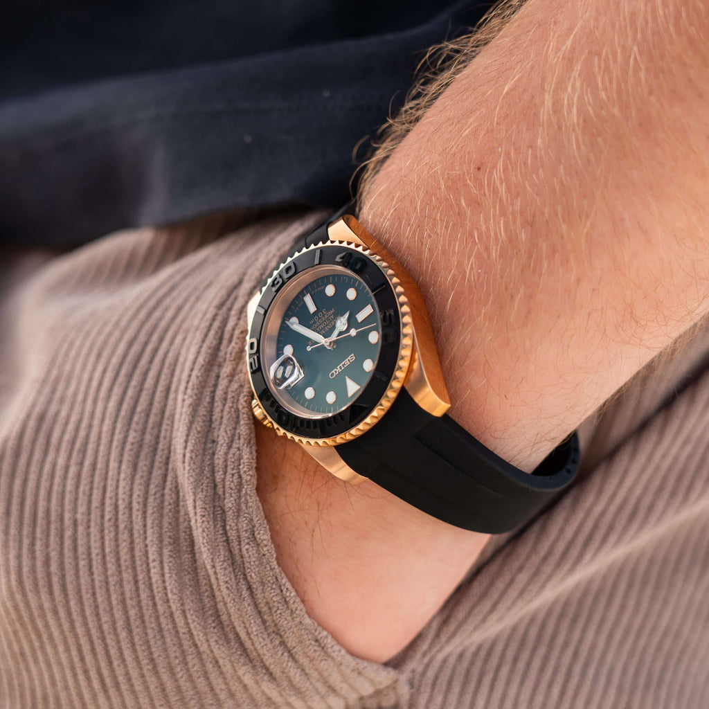 Seikomariner Rosegold Rubber