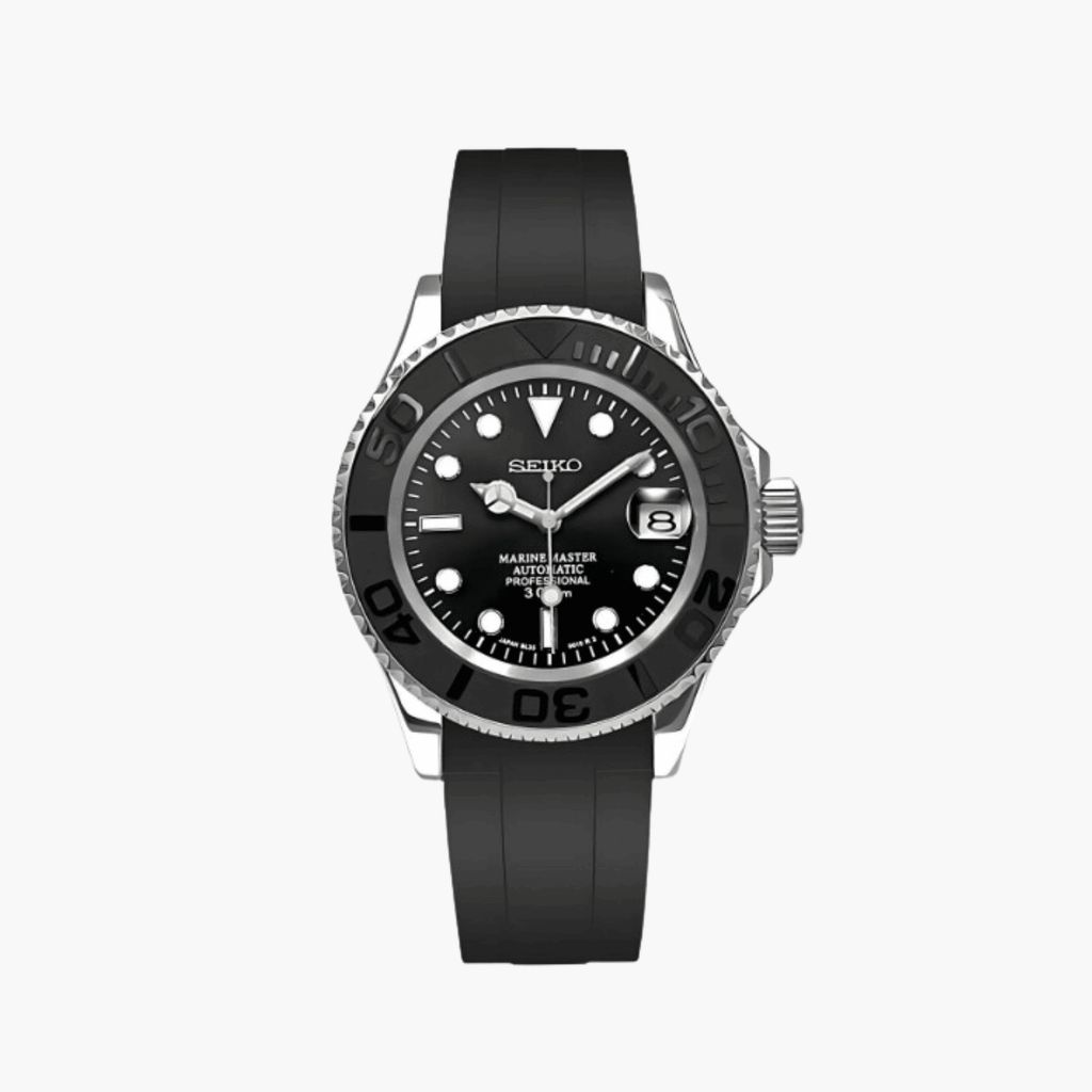 Seikomariner Black Rubber